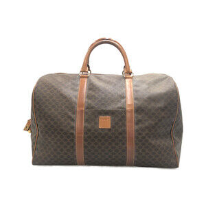 Celine Boston Macadam Shoulder Bag Tan